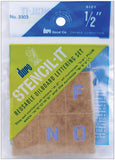 Duro by Graphic Products StencilIt Oil Board Stencil Set, 1/2 (3303) , Tan
