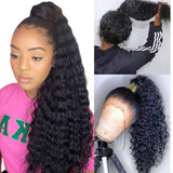 360 Deep Wave Full Lace Front Wigs Human Hair, Wigs For Black Women 18Inch