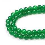 MJDCB 7A Natural Green Agate Beads Round Stone Loose Beads for Necklace Bracelet Charms Jewelry Making 15(12mm)