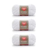 Red Heart Scrubby Coconut Yarn 3 Pack of 100g/3.5oz Polyester 4 Medium (Worsted) 92 Yards Knitting/Crochet