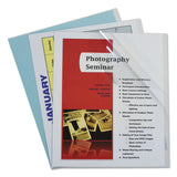 CLine Report Covers with Binding Bars, Vinyl, Clear, 8 1/2 x 11, 100/BX