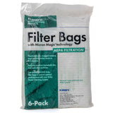 Kirby MicronMagic Plus HEPA Filter Bags 6-Pack | Part #204814 | Compatible with F-Style & Twist-Style Vacuums (54 Filer Bags/Cas
