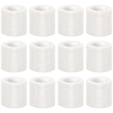 12 Pieces Self Adhesive Bandage Wrap Tape Stretch Self Adherent Cohesive Toe Tape for Sports, Wrist, Ankle, 5 Yards Each (White,