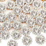 120 Pcs 12mm Sunflower Sew on Rhinestones Crystal Glass Gems, Metal Claw Rhinestones Jewels for Crafts, Glitter Gemstones for Cl