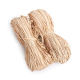 GZXUNFA 2Pcs Natural Raffia Paper Ribbon, Raffia Straw Ribbon Perfect for Crafts Weaving, Florist Bouquets Decoration, Christmas