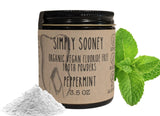 Simply Sooney Remineralizing Vegan Fluoride Free Tooth Powder Peppermint Formula I Glass Jar I Stronger Teeth I Fresh Breath I w