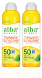 Alba Botanica Sunscreen Spray for Face and Body, Broad Spectrum SPF 50 Sunscreen, Hawaiian Coconut, Water Resistant and Biodegra