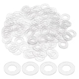 HARFINGTON 150pcs M6 PVC Flat Washers 6mm ID 20mm OD 1mm Thick Sealing Gasket Ring Spacer Metric Round Washers Replacement for W