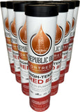 Republic Oil Red High Temp #2 Grease 10x14oz Lithium Complex Multi-Purpose |Chassis | Wheel Bearings| Tacky | EP2 | Extreme Pres