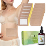 STFOCE 20Pcs Castor Oil Pack Wrap, Castor Oil Packs Self-Adhesive, Anti Leakage, No Wash, Portable, Cold Pressed Organic Castor 