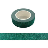 Syntego Green Glitter Washi Tape Decorative Self Adhesive Stick On Sticky Glitter Trim