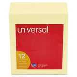 Universal UNV35672 SelfStick Note Pads 3 in. x 5 in. Yellow 100 Sheets (12/Pack)