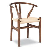 POLY & BARK Weave Chair, Single, Walnut