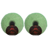 JubileeYarn Mohair Elixir Yarn - 50g/Skein Baby Wool Blend - Mint Julep - 2 Balls