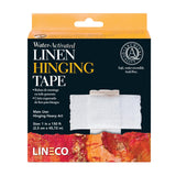 Lineco Water-Activated Linen Tape, Acid-Free Neutral pH Self Adhesive Tape for Hinging Artworks, Photos, Poster and Mats, 1 in. 