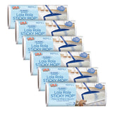 Lola Rola Sticky Mop Refills, Giant Adhesive Roller, 180 Sheets, Traps Dirt, Dust & Hair, Pet Hair Remover, Floor & Carpet Clean
