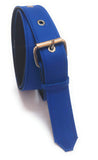 Generic Women Xxl Oversize Plus Size Denim Material Jeans Royal Blue Belt