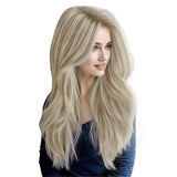 Full Shine Tape in Extensions Human Hair Color Ash Blonde Highlight Blonde 20PCS 50G Tape Extensions Human Hair 20INCH Tape ins 