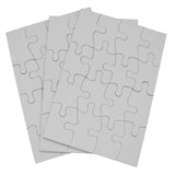 INOVART 16Piece Blank Puzzle, 4 by 51/2Inch, White, 1