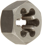 Drill America M8 X 5 Carbon Steel Hex Rethreading Die, Dwt Series