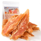 ASMPET Chicken Jerky Dog Treats, Natural Dog Treats Made with Real Breast Healthy Low Fat for Small Dogs Medium Dogs 1% Taurine 