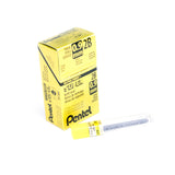 Pentel Super HiPolymer Lead Refill, 0.9mm Thick, 2B, 180 Pieces of Lead (5092B),Gray