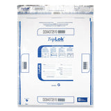 ControlTek TripLOK 19 x 23, Clear, 50 Bags, TamperEvident Deposit Bags for Cash Handling & Valuables, Moisture, Heat and Cold
