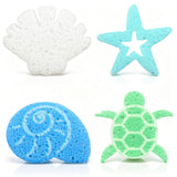 JarThenaAMCS 12 Pcs Summer Kitchen Sponges Coastal Seashell Starfish Turtles Water Absorbing Kitchen Scrub Sponges Dish Washing 