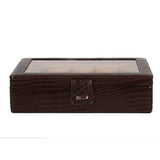 C COMFORT Genuine Leather Watch Box (Brown2, 10 Piece)