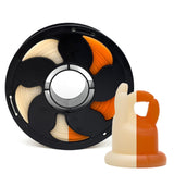 1.75mm PLA Filament Color Change by Sunlight UV Light in Brightness, Light Variation White to Orange 1kg (2.2lbs) Spool Neatly W