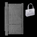 Aumni Crafts Embroidery Canvas Mesh Sheets 10X16 Inch (1 Piece) Hole 4X4Mm For Accessories Bag Purse Rectangle White For Cross S