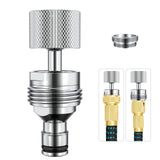 360 Swivel Dishwasher Faucet Adapter, Quick Connect Faucet to Hose Adapter Sink Hose Aerator, Male To Female Hose Adapter for Di