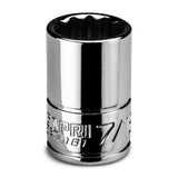 Capri Tools 7/16 in. Shallow Socket, 1/4 in. Drive, 12point, SAE (CP16161)