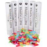 Clover Products 12 Biodegradable Confetti Cannons | 6 Pack Confetti Poppers for Weddings, Birthdays & Parties | Air-Powered Part