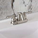 Kingston Brass Kb5618Al Restoration 4-Inch Centerset Lavatory Faucet, Brushed Nickel