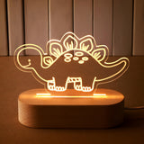 Dreyoo Night LED Light Acrylic Cute Nursery Night Lamp Christmas Bedside Lamp Decor Funny Animal Gifts for Girls Boys Teens (Din