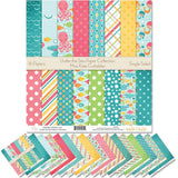 Under the Sea Printed Scrapbook Paper Set By Miss Kate Cuttables: Craft Supplies For Scrapbooking, Single Sided 12x12 Decora