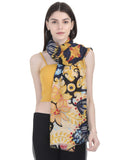 Fabseasons WomenS Printed Cotton Scarf For Summer And Winter (Yellow, 90 X190 Cms)