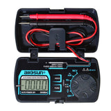 Allsun Auto Ranging Pocket Tiny Digital Multimeter, Mini Electrical Travel Meter Ac/Dc Ohm Volt Ncv Amp Capacitance Frequency Di