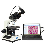 OMAX 40X-2000X USB3 10MP Digital Phase Contrast and Darkfield LED Binocular Compound Microscope
