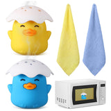 Mifoci 2 Pcs Microwave Steam Cleaner with 2 Matching Towels