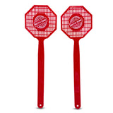 Made in USA Fly Swatter - 2 Pack - Heavy Duty Plastic Flyswatters for Indoor & Outdoor Use