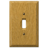 Amerelle 4025D Carson Wallplate, 1 Duplex, Light Oak