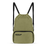 DIVULGE Punch Drawstring Daypack bag, Sports bag, Gym bags, Backpack 20 Liters With Zip pocket (Beige)