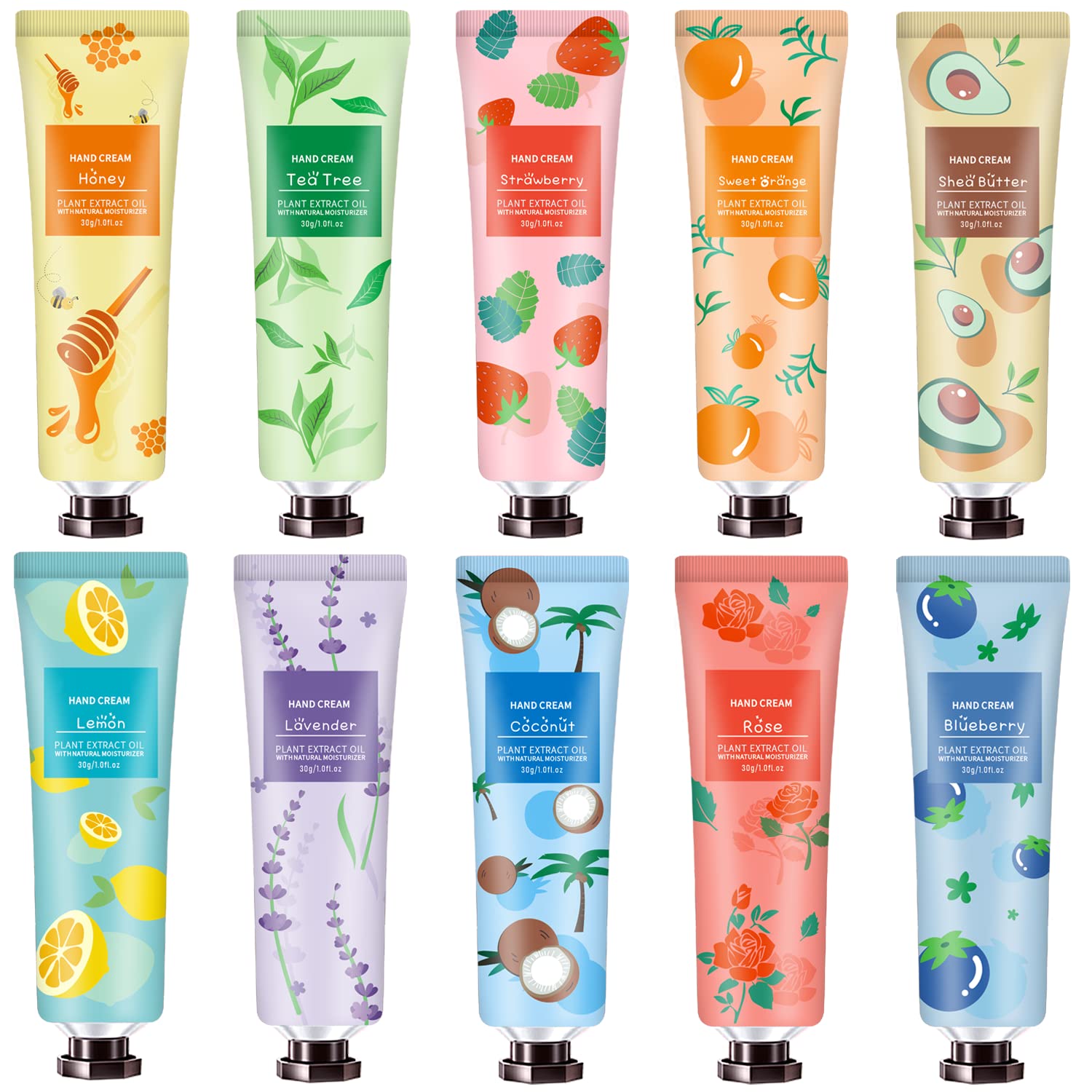 10 Pack Hand Cream for Dry Cracked Hands, Christmas Gifts for Women Girls,Stocking Stuffers for Adults,Teacher Appreciation Gift