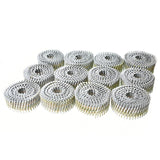 mitoharet 15-Degree Collated Wire Coil Siding Nails 1-1/2Inch x 0.092Inch 3600 Count Full Round-Head, Ring Shank, Hot-Dipped Gal