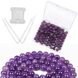 Cherry Tree Collection 100Pcs Set Amethyst 8mm Beads