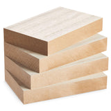 Bright Creations 4 Pack Unfinished Wood Blocks for DIY, Crafts, Plaques & Home Decor - 4x6x1 Unfinished Wood Block - Wooden Rect