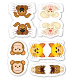 woopme Animal Cute Face Magnetic Bookmark for Book Lovers Readers Students Gift Magnetic Page Clips Folding Set of 5