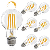 Energetic Dimmable A19 LED Edison Light Bulb, 12W Equivalent 100W, 1600LM High Brightness, 2700K Soft White, Clear Antique LED F
